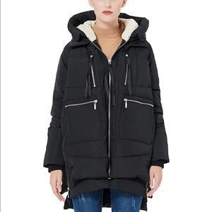 Orolay thickened women’s down coat. Black Small